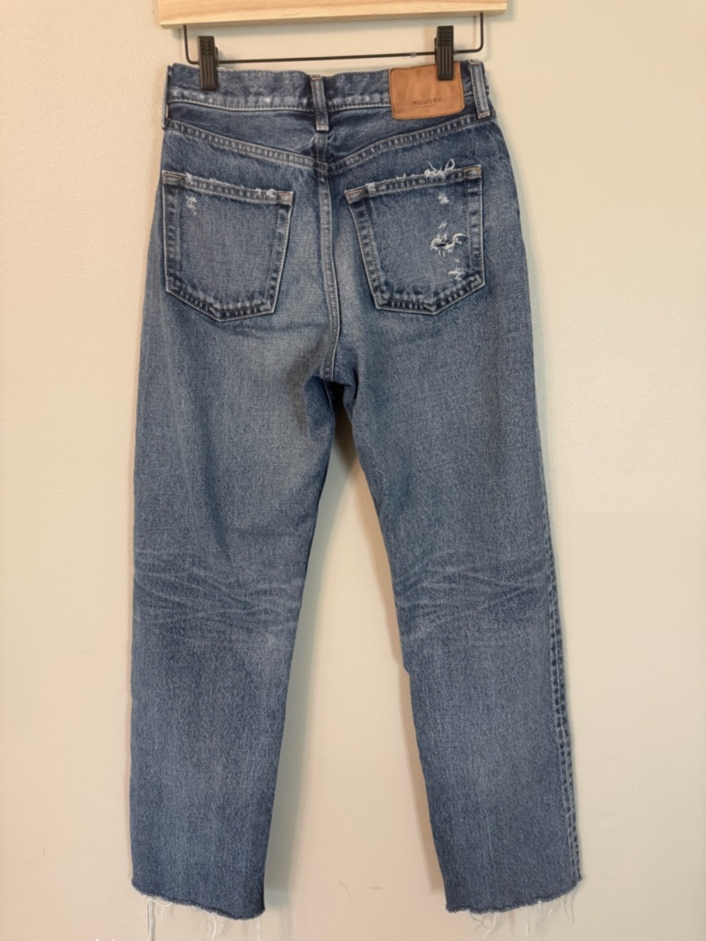 Moussy Vintage Allerton Wide Straight Jeans Size 26 High Rise - Picture 6 of 12